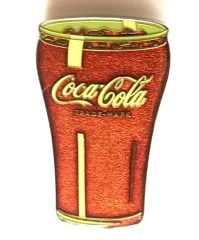 Coca Cola bardak formlu magnet / 6 cm.