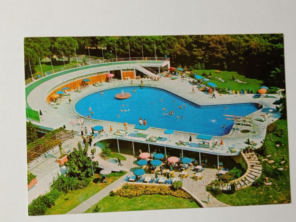 İzmir - Efes oteli yüzme havuzu - Kartpostal