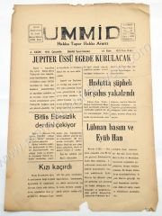 Ümmid Hakka tapar Hakkı ararız gazete, 4 Kasım 1959 Diyarbakır - Efemera