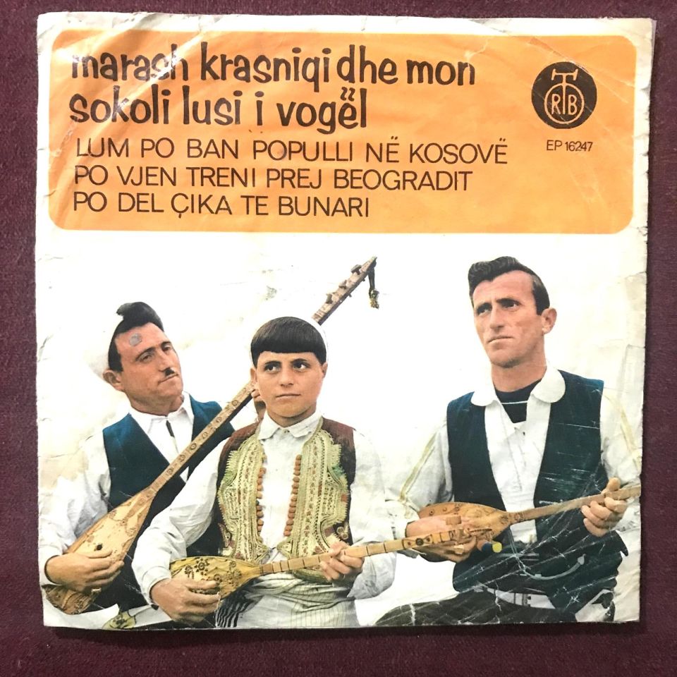 Inarash krasniqi ehe mon - Sokoli lusi i vogel - Plak kapağı, sadece kapaktır içerisinde plak yoktur.