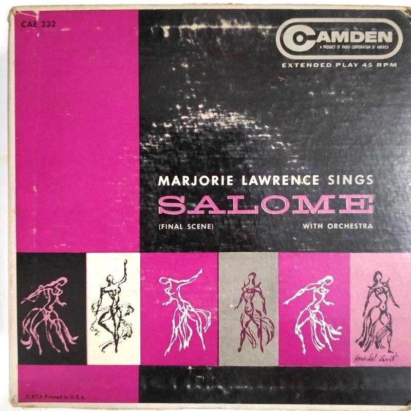 Marjorie lawrence sings - Salome - Yabancı 45lik plak