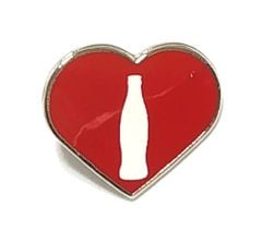 Coca Cola / Kalp içinde Cola - Rozet