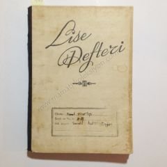 Lise defteri - Okulu; Faruk Timurtaş