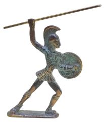 Bronz görünümlü, pirinç Roma'lı asker
