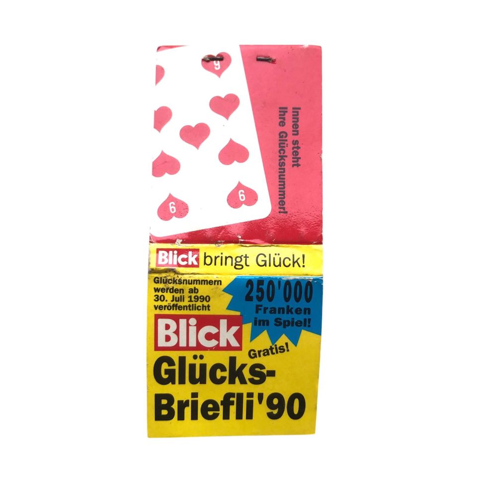 Blick -  Glücks-Briefli'90 / Eski Kibrit