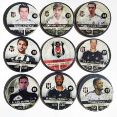 Beşiktaş, BJK / İsmail KÖYBAŞI, İbrahim TORAMAN, Roberto HILBERT - 9 Adet Taso