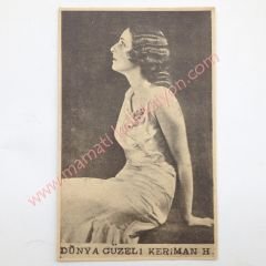 Dünya güzeli Keriman HALİS - Kartpostal