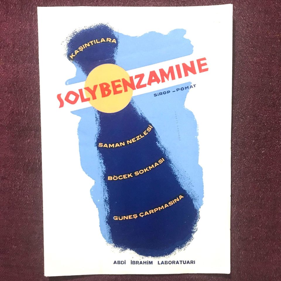 Solybenzamine - Abdi İbrahim Laboratuarı - Broşür / Efemera