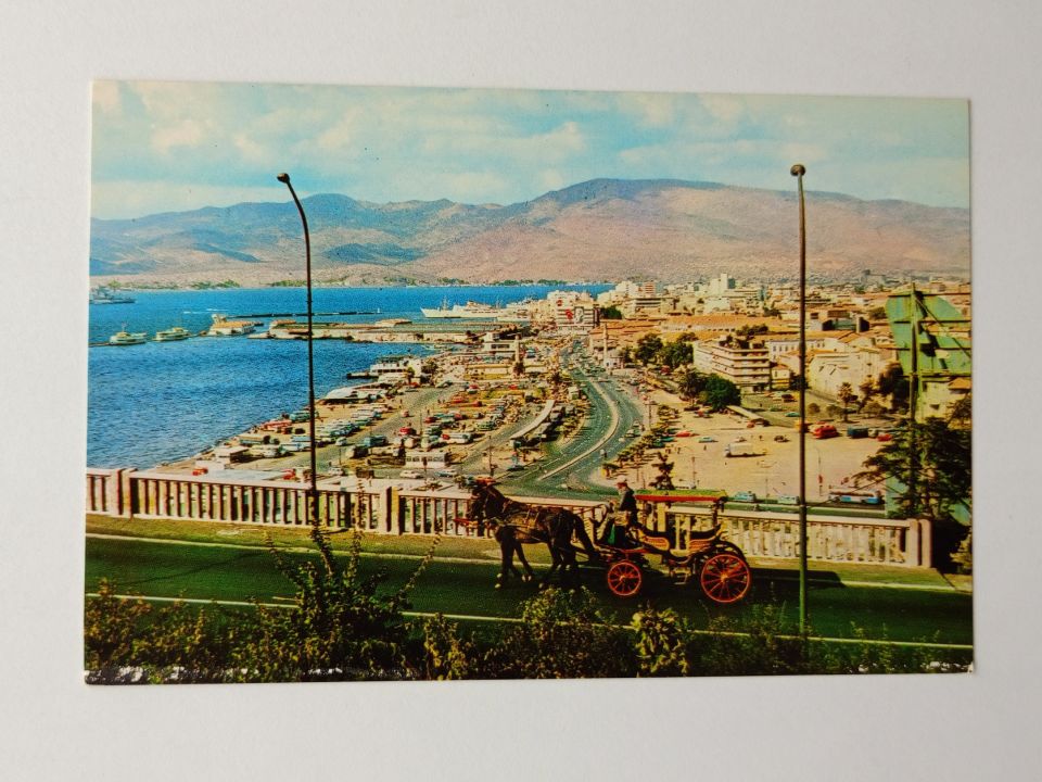 İzmir - Varyanttan konak meydanından bir görünüş - Kartpostal