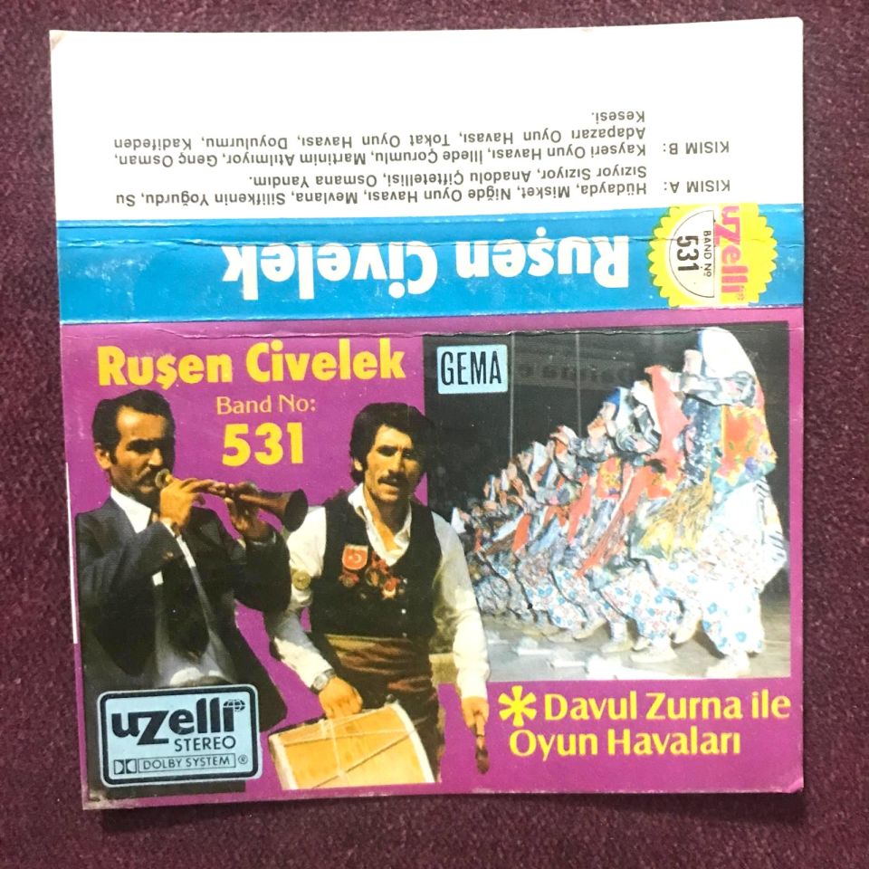 Ruşen CİVELEK - Uzelli kaset - Kartonet / Kaset değildir, sadece kartonettir.