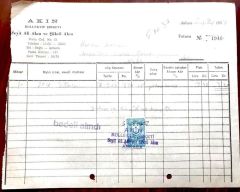 Akın Kollektif Şirketi ANKARA - 1957 Tarihli Fatura