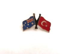 Türkiye, Avustralya - Bayraklı rozet