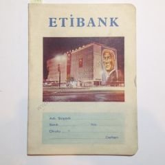 Etibank - Kullanılmamış defter