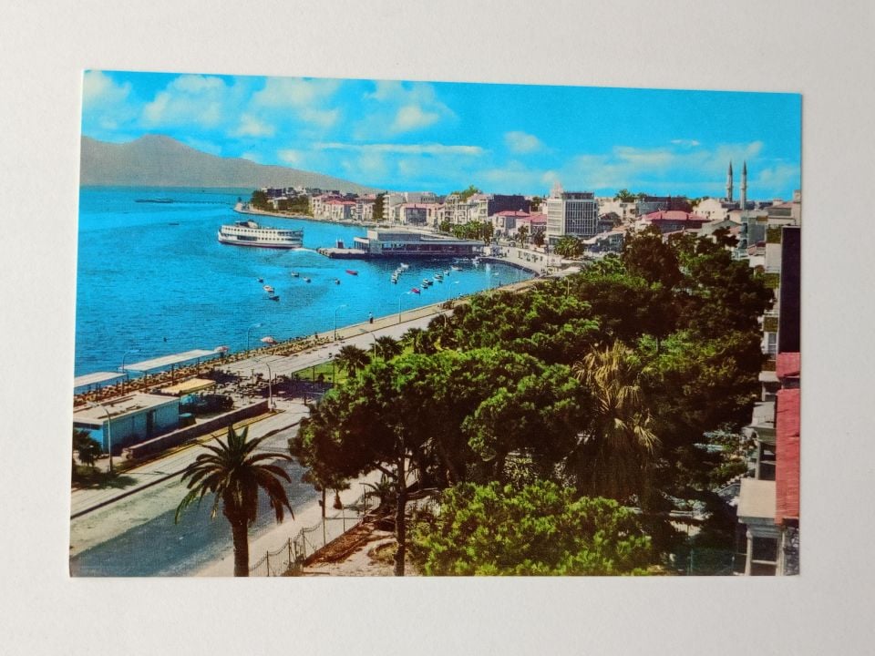 İzmir - Karşıyaka sahil boyu - Kartpostal