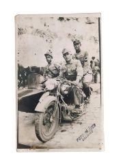 Foto Dilaver EDİRNE 1939 - Sepetli Motorsiklet Fotoğraf
