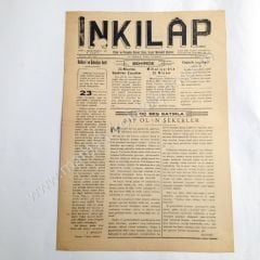 İnkılap gazetesi, 27 Nisan 1941 Eskişehir - Efemera