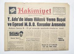 Yassıada Başol, Egesel / 16 Kasım 1967 tarihli Hakimiyet gazetesi - Eski Gazete