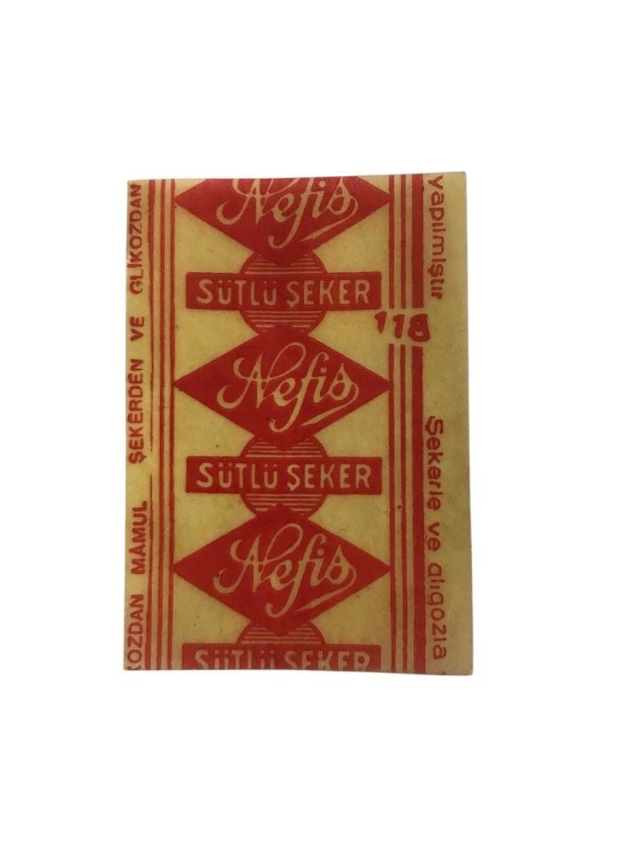 Nefis Sütlü Şeker - Şeker ambalajı