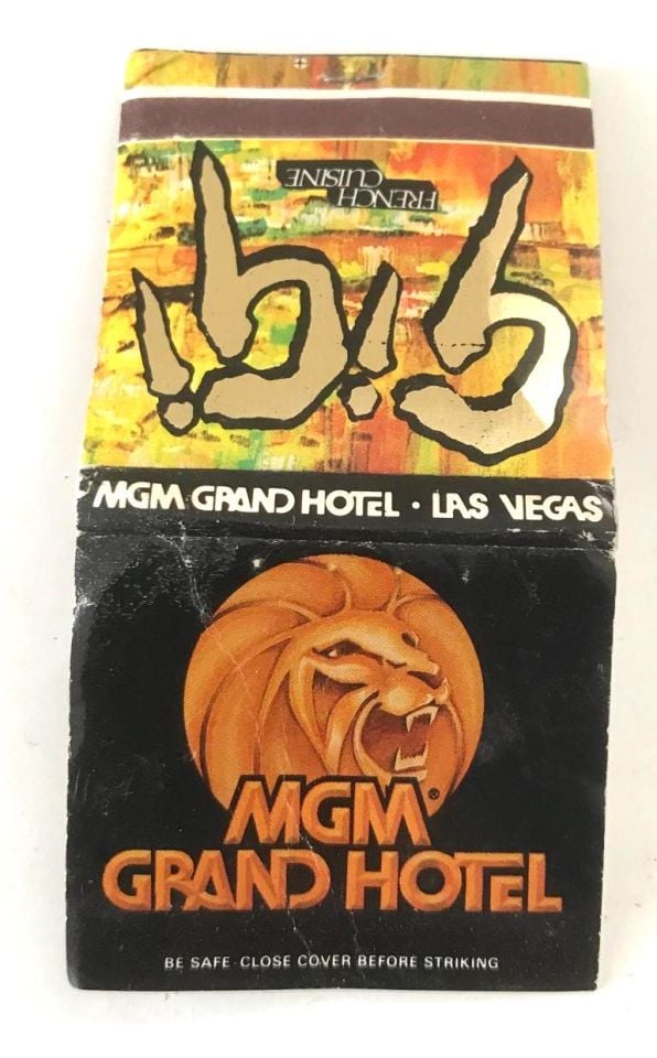 MGM Grand Hotel - GiGi Frenc Cuisine * Arizona USA / Eski Kibrit