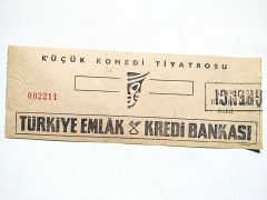 Küçük Komedi Tiyatrosu Türkiye Emlak Kredi Bankası Tiyatro Bileti - Efemera