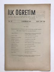 İlk Öğretim Dergisi Sayı:229-230 / 1947 - Dergi