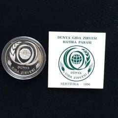 Dünya Gıda Zirvesi - Sertifikalı Gümüş Hatıra Para