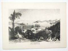 İstanbul 19. yüzyılın ilk yarısı - Gravür / Türk Hava Yolları - 1