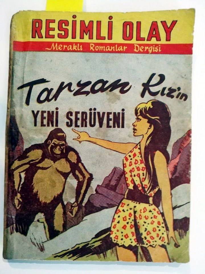 Tarzan Kızın Yeni Serüveni / Meraklı Romanlar Dergisi * Resimli Olay
