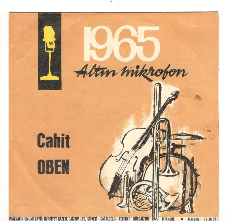 1965 Altın Mikrofon - Cahit OBEN (Sadece kapaktır, içerisinde plak yoktur.)