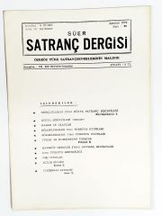 Süer Satranç dergisi / Özbeöz Türk Satrançseverlerinin malıdır. 1973 - Sayı: 38