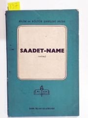 Saadet-Name / Nasır-ı HÜSREV - Kitap