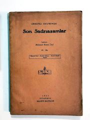 Son Sadrıazamlar - Mahmud Kemal İNAL - Kitap