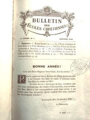 Bulletin des Ecoles Chretiennes 1910