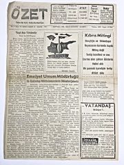 Özet gazetesi, 20 Kasım 1957, Sayı:18 Gaziantep