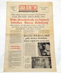 Gıda Denetim gazetesi, Eylül 1988, Sayı:2 Bakırköy efemeraları - Efemera