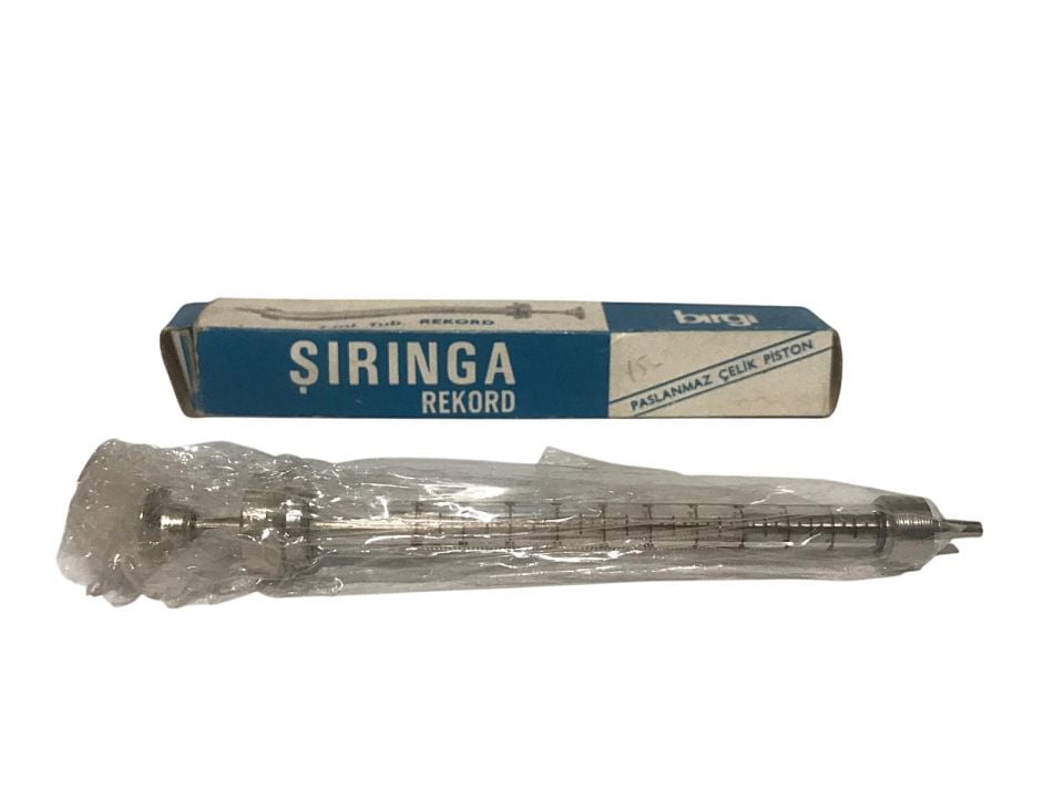 Birgi Şırınga Rekord - Cam şırınga / Kullanılmamış