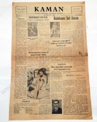 Kaman gazetesi, 28 Eylül 1954, Sayı:1 Kırşehir, Kaman - Efemera