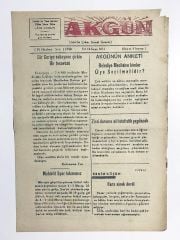 Akgün Gazetesi - URFA / 20 Haziran 1950