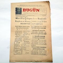 Bugün Milliyetçi Halkçı Siyasi Gazete, 8 Şubat 1967 İznik - Efemera