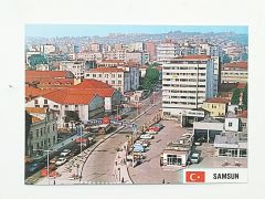 Samsun Ana caddelerden biri / Güvenli kırtasiye - Kartpostal
