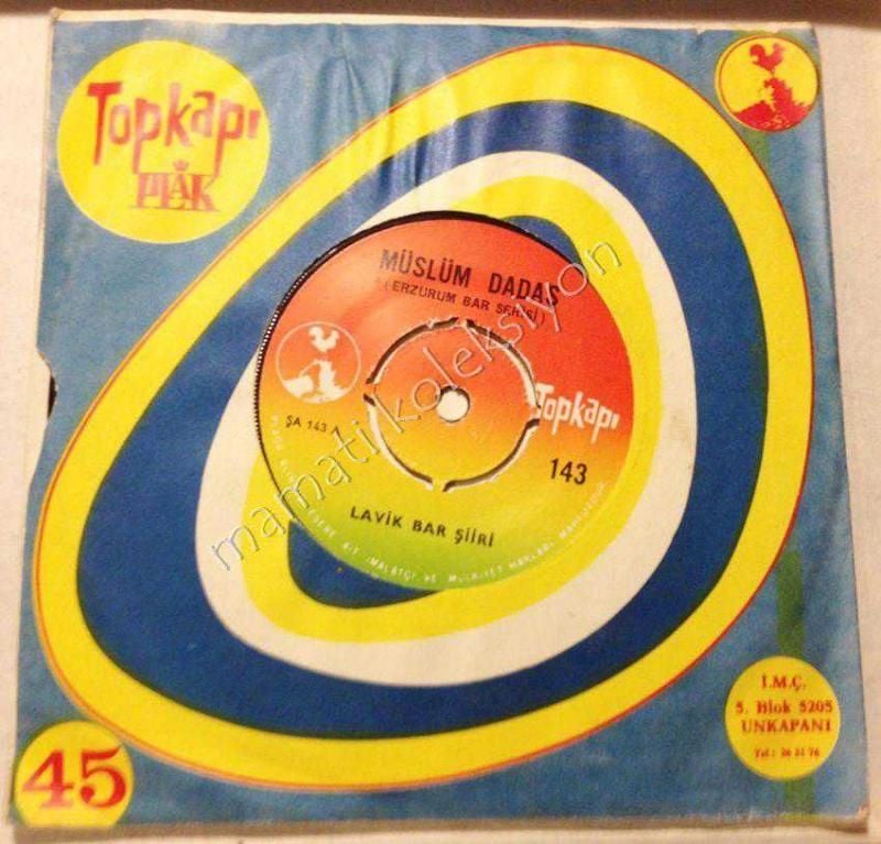 Müslüm DADAŞ / Erzurum Bar Serisi - Lavik Bar Şiiri, Birinci Bar / 45'lik Plak