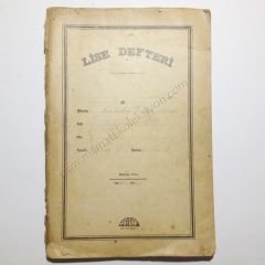 Afitap 1943 Lise defteri Kabataş Erkek Lisesi 43 - Efemera