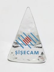 Şişe Cam 55. yıl hatırası - Cam kağıt ağırlığı
