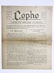 Cephe Günlük Siyasi Gazete ÖDEMİŞ - 19 Mayıs 1965