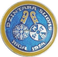 Riga 1974 Dzintara Slidas - Büyük boy rozet