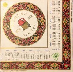 Siemens  Simtel - 1972 yılı takvimi Yıldız Porselen