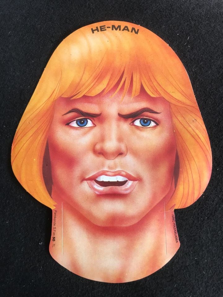 He - Man / Karton maske - Tunç Pazarlama / 1980'ler
