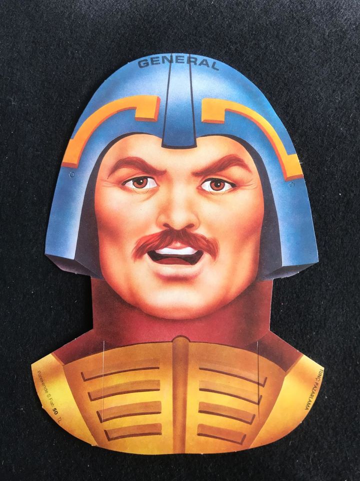 He - Man / General - Karton maske - Tunç Pazarlama / 1980'ler