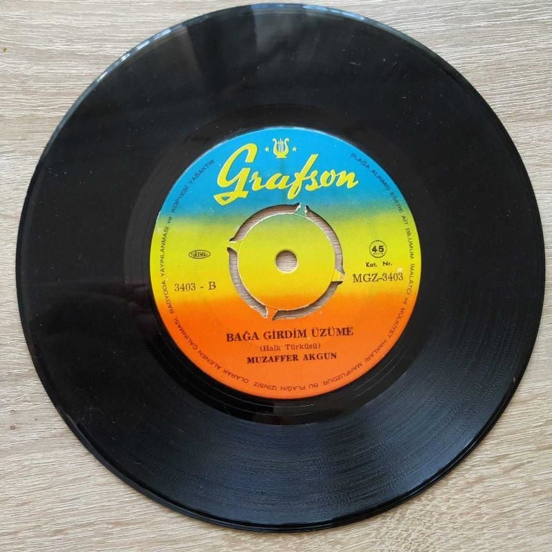 Bebek - Bağa girdim üzüme / Muzaffer AKGÜN - 45'lik Plak