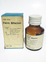 Ferro Bifacton - Organon ilaç / Eski ilaç şişesi